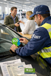 movilidad diaria, España, cambio etiqueta ECO y DGT